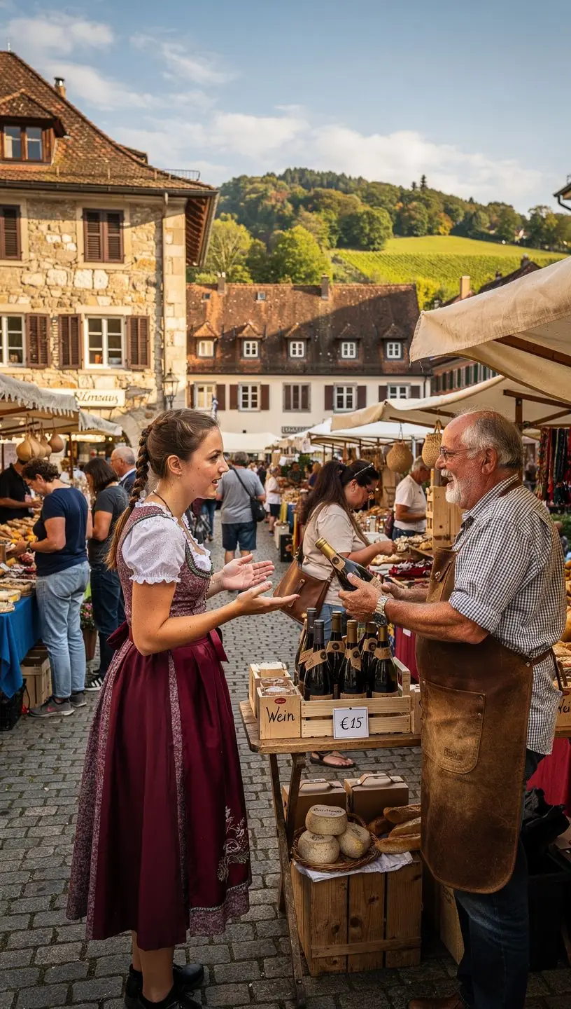 Schöne Aussicht auf den Bodensee mit Segelbooten und umliegenden Hügeln.
